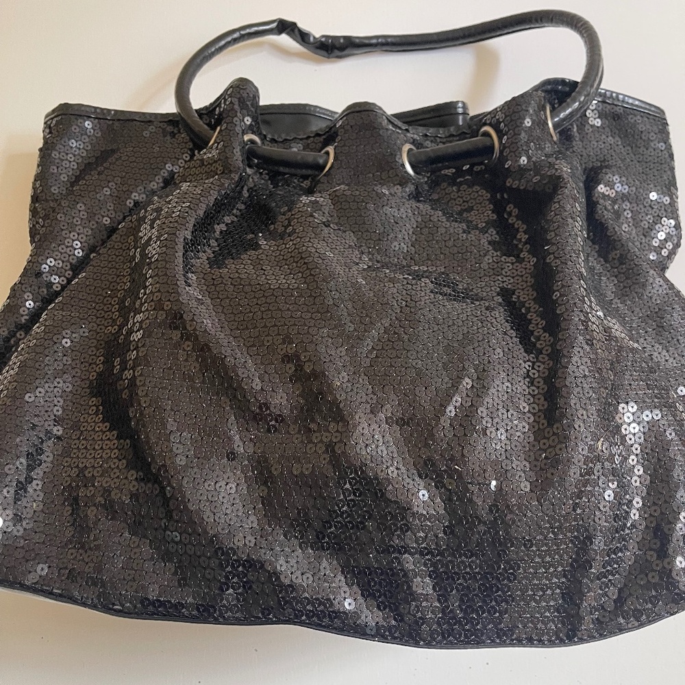 Black Sequin XL Bag